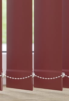 Orion (Blackout), Deep Carmine - Vertical Blind Slats
